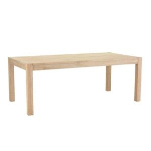 Rozkládací jídelní stůl z dubového dřeva 100x200 cm Texas – Furnhouse