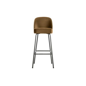 Sametová barová židle v hořčicové barvě 103 cm Vogue – BePureHome