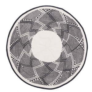 Bavlněný kruhový koberec InArt Trippy, ⌀ 90 cm