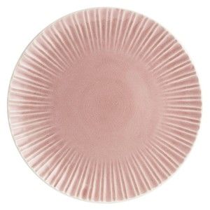 Růžový kameninový talíř Ladelle Mia, ⌀ 27,5 cm