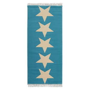 Modrý koberec Hanse Home Stars, 80 x 200 cm