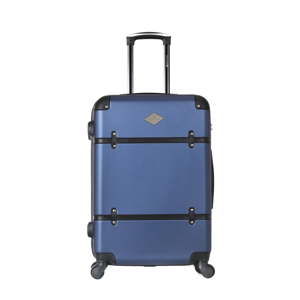 Modrý cestovní kufr na kolečkách GERARD PASQUIER Calia Valise Weekend, 64 l