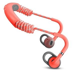Červená bezdrátová Bluetooth sluchátka do uší Urbanears STADION Rush