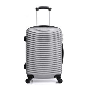 Cestovní kufr ve stříbrné barvě na kolečkách Hero Etna, 36 l
