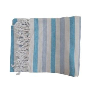 Pruhovaná ručně tkaná osuška z prémiové bavlny Homemania Afrika Hammam, 100 x 180 cm