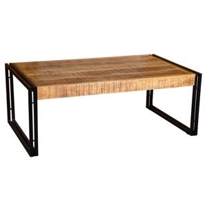 Konferenční stolek z mangového dřeva a kovu VIDA Living Orleans