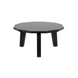 Černý konferenční stolek z borovicového dřeva De Eekhoorn Twelve, ⌀ 60 cm