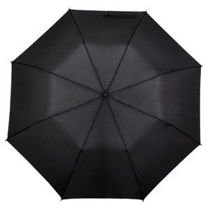 Černý skládací větruodolný deštník Ambiance Minimalistic, ⌀ 123 cm