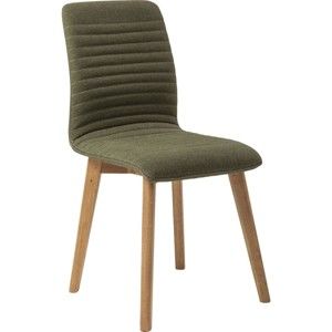 Sada 2 tmavě zelených jídelních židlí Kare Design Lara