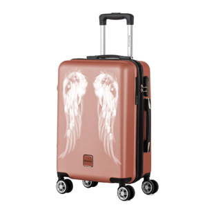 Starorůžový cestovní kufr Berenice Wings, 44 l