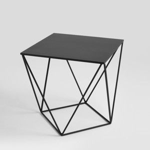Černý odkládací stolek Custom Form Daryl, 60 x 60 cm