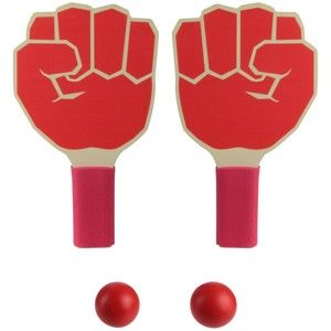Set 2 pingpongových pálek a míčků Le Studio Fist Shape Rackets