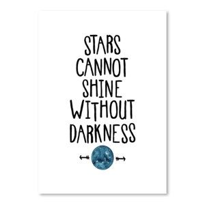 Plakát Americanflat Stars & Darkness, 42 x 30 cm
