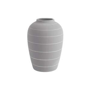 Světle šedá keramická váza PT LIVING Terra, ⌀ 13 cm