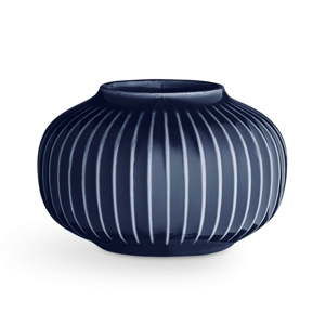 Tmavě modrý porcelánový svícen na čajové svíčky Kähler Design Hammershoi, ⌀ 10 cm