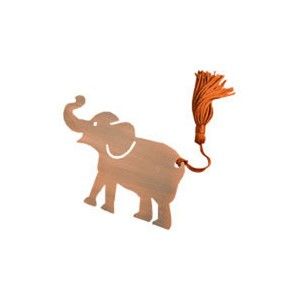 Kovová záložka do knihy ve tvaru slona Just Mustard Lucky Elephant
