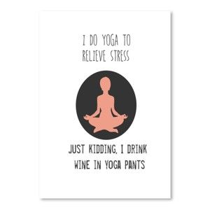 Plakát Americanflat Yoga Pants, 42 x 30 cm