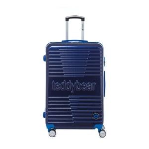 Tmavě modrý cestovní kufr na kolečkách Teddy Bear Monica, 107 l
