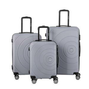 Sada 3 šedých cestovních kufrů Berenice Circle