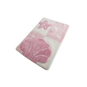 Růžová koupelnová předložka Confetti Bathmats Starfish Pink, 60 x 100 cm