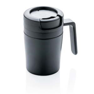 Černý termohrnek s ouškem XD Design Coffee to Go, 160 ml