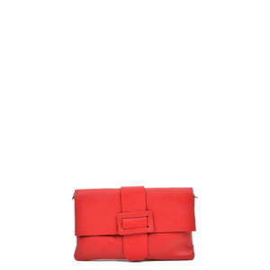 Červená kožená kabelka Renata Corsi Francesco