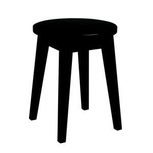 Černá nízká dubová stolička Rowico Frigg