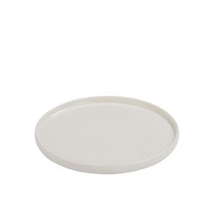 Bílý porcelánový talíř J-Line Edge, ⌀ 23,4 cm