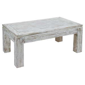 Bílý konferenční stolek ze dřeva mindi Santiago Pons Antique