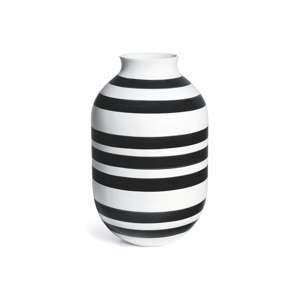 Černo-bílá kameninová váza Kähler Design Omaggio, výška 50 cm