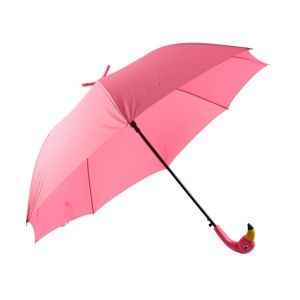 Růžový deštník s motivem plameňáka Le Studio Flamingo