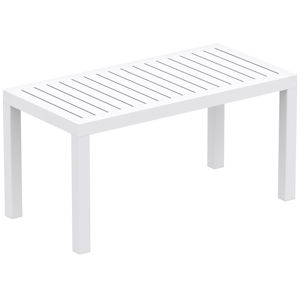 Bílý zahradní konferenční stolek Resol Click-Clack, 90 x 45 cm