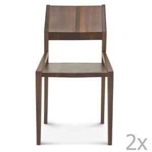 Sada 2 dřevěných židlí Fameg Ingunn