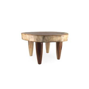 Příruční stolek ze dřeva Suar Moycor Trunk, výška 40 cm