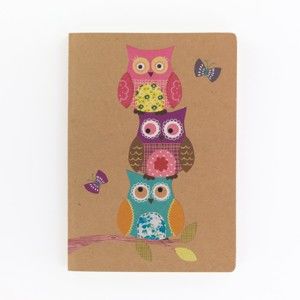 Zápisník A5 GO Stationery Owls