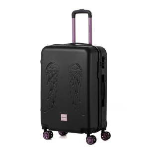 Černý cestovní kufr Berenice Wingy, 71 l