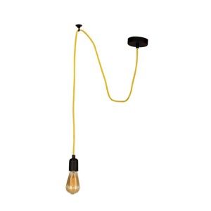 Žluté závěsné svítidlo Wire Hanging Lamp Larro