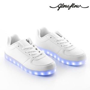 Bílé LED tenisky InnovaGoods GlowFlow Trainers, velikost 40
