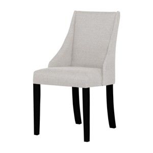 Krémová židle s černými nohami z bukového dřeva Ted Lapidus Maison Absolu