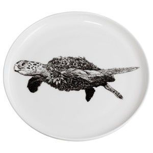 Dezertní talířek z kostního porcelánu Maxwell & Williams Marini Ferlazzo Sea Turtle, ⌀ 20 cm