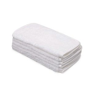 Sada 6 bílých bavlněných ručníků Madame Coco, 33 x 33 cm