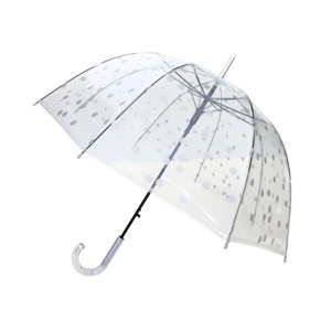 Transparentní větruodolný holový deštník Ambiance Birdcage Dots, ⌀ 85 cm