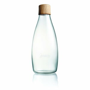 Skleněná lahev s dřevěným víčkem ReTap s doživotní zárukou, 500 ml