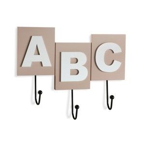 Nástěnný věšák na oblečení Versa ABC