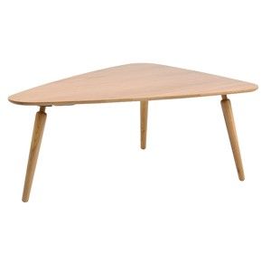 Přírodní konferenční stolek z dubového dřeva Folke Cappuccino, výška 85 x 45 x 114 cm