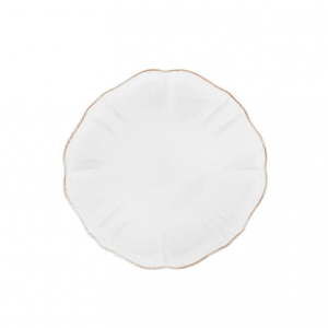 Bílý dezertní talíř z kameniny Casafina Impressions, ⌀ 17 cm