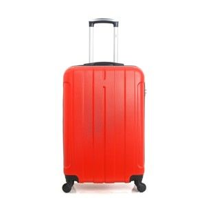 Červený cestovní kufr na kolečkách Hero Fogo, 36 l