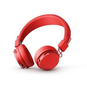 Červená bezdrátová Bluetooth sluchátka s mikrofonem Urbanears PLATTAN II BT Tomato