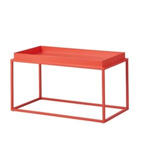 Oranžový kovový konferenční stolek Intersil Club NY