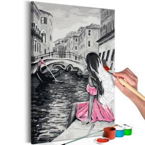 DIY set na tvorbu vlastního obrazu na plátně Artgeist Venice, 40 x 60 cm